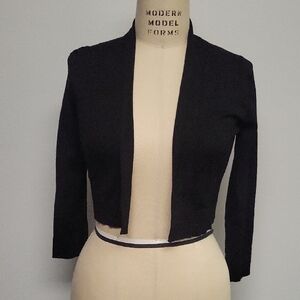 Calvin Klein Black Knit Bolero Style Shrug